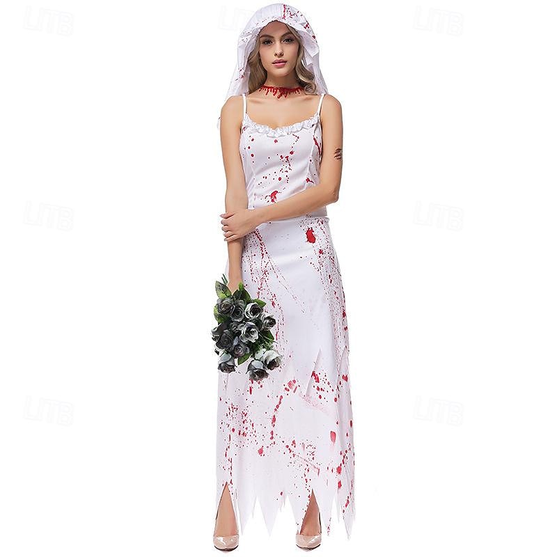 Zombie Duch nevěsta předvečer Všech svatých Cosplay kostým Kostým na Večírek Maškarní Úbory cosplay Dospělé Dámské Karneval Plesová maškaráda Mardi Gras Výkon Párty předvečer Všech svatých Jednoduch 2025 - $31.99 –P2
