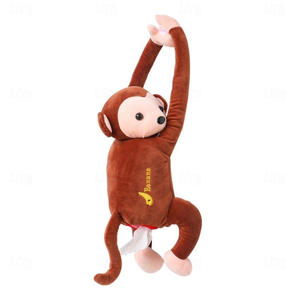 Monkey Butt Tissue Holder Car Tissue Box Anime Cartoon Paper Napkin Tissue Box Animal Tissue Napkin Paper Box Paper Towels Storage Holder for Car 2025 - $15.99 –P4
