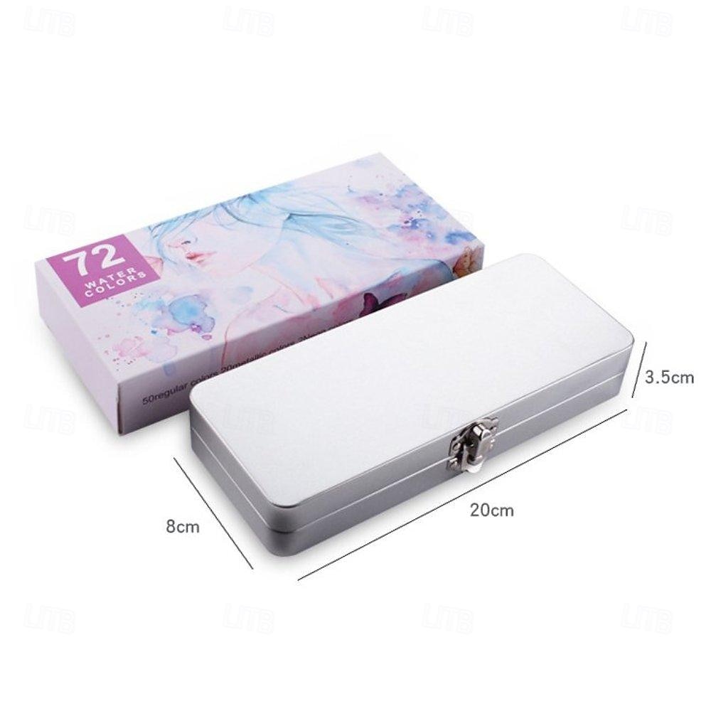 σετ μασίφ ακουαρέλα μπογιά μεταλλικό κουτί προμήθειες ακουαρέλας ακουαρέλα χρωστικές προμήθειες τέχνης πίσω στο σχολείο 2026 - $27.99 –P8