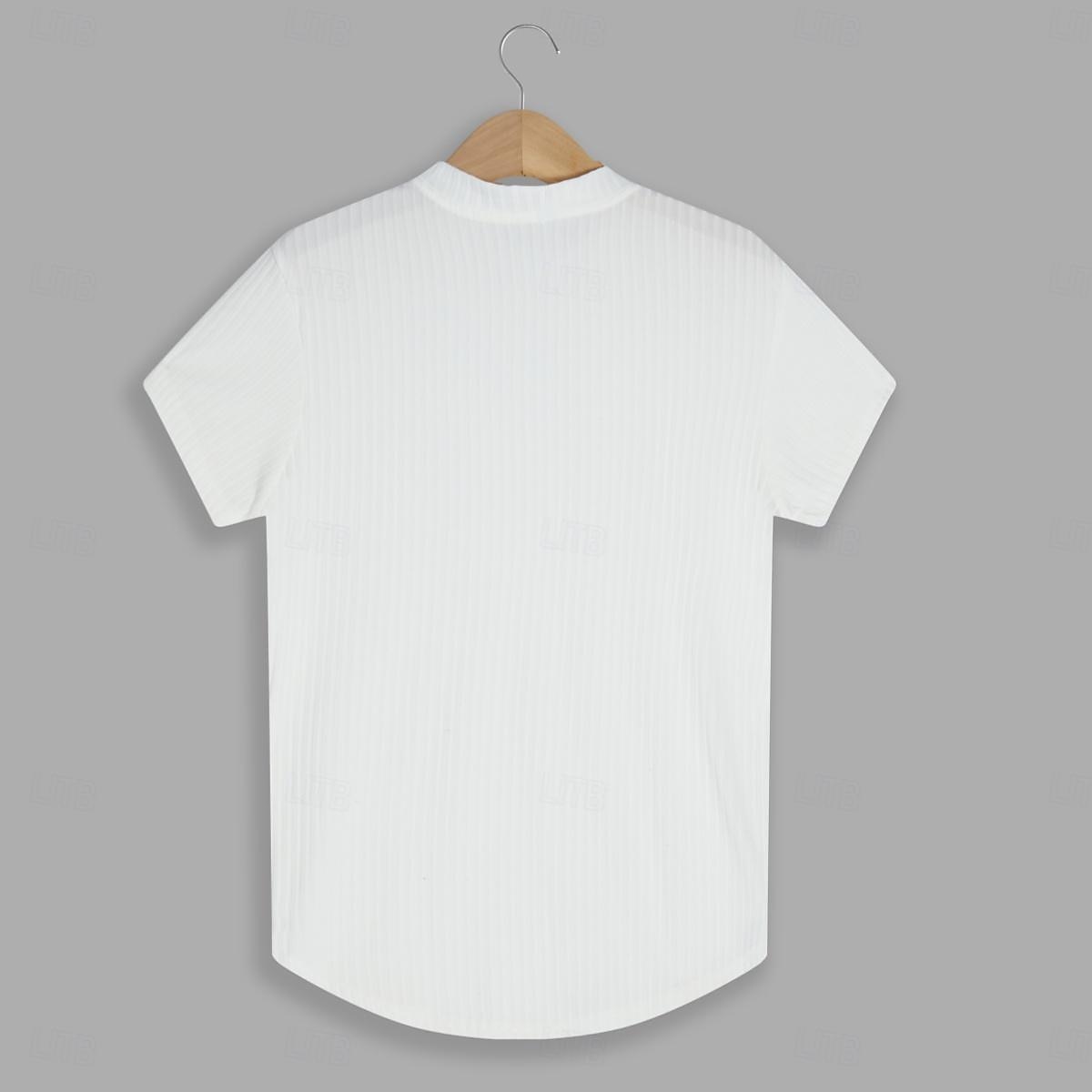 Men's T Shirt Muscle Shirt Ribbed Knit tee Tee Top Short Sleeves Turtleneck Summer Plain Pit Strip Fashion Designer Basic Slim Fit Vacation Street Going out Green Top Tee for Men 2026 - $17.99 –P2