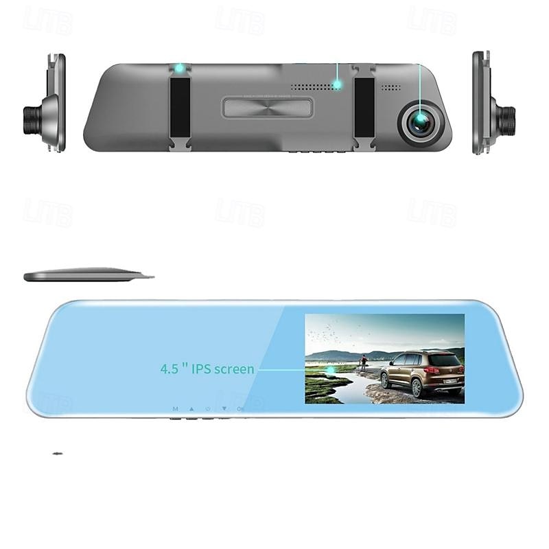 l1043 1080p hd bakkamera bil dvr 170 grader vidvinkel 4 tommer ips dash cam med nattsyn g-sensor parkeringsovervåking 4 infrarød led bilopptaker 2025 - $111.99 –P6