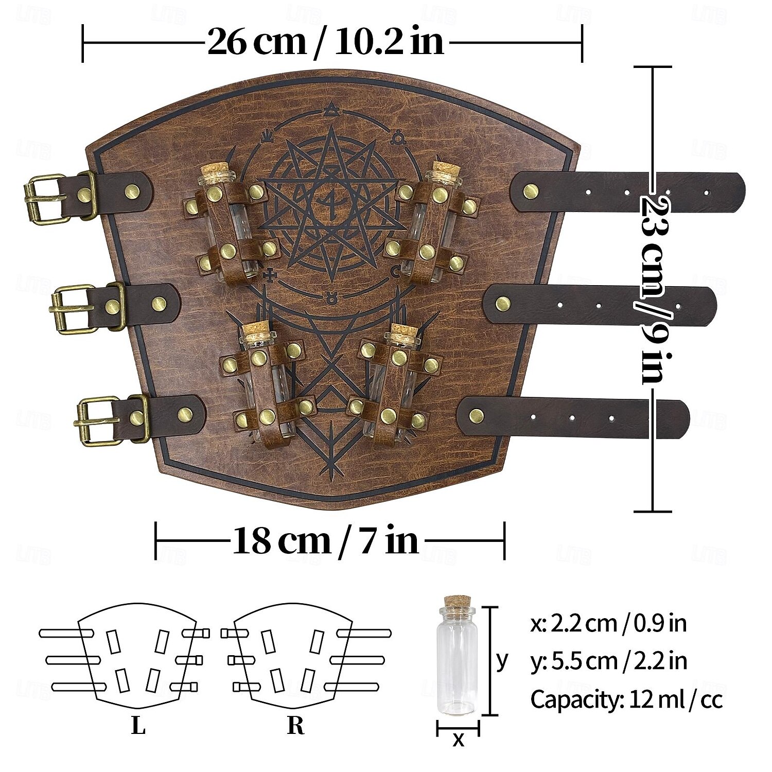 Retro Středověké Renesanční Náramek Pásek na ruku Ranger Shieldmaiden Lukostřelba Pánské Dámské Viking předvečer Všech svatých Karneval Plesová maškaráda LARP Dospělé Kolluk Celý rok 2025 - $33.99 –P12