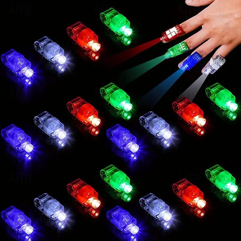 10 stücke led-licht finger licht licht ring laser licht bungee dance hand lampe sashimi lampe konzert atmosphäre requisiten 2025 - $13.99 –P1