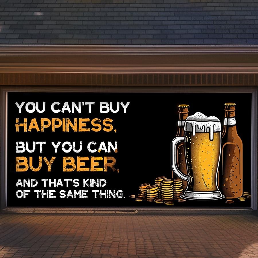 Outdoor Garage Door Cover Banner Beer Vintage Slogan Farmhouse Large Backdrop Decoration for Holiday Outdoor Garage Door Home Wall Decorations 2026 - $29.99 –P6