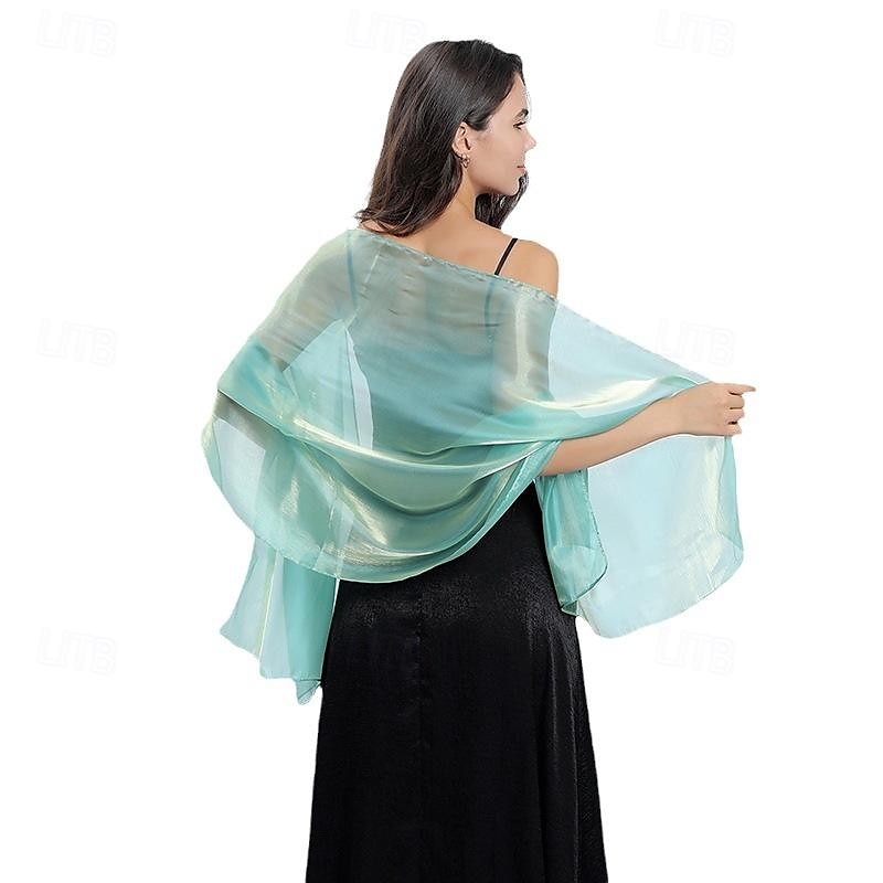 Ladiery Silky Shawls And Wraps For Evening Dresses Women Sheer