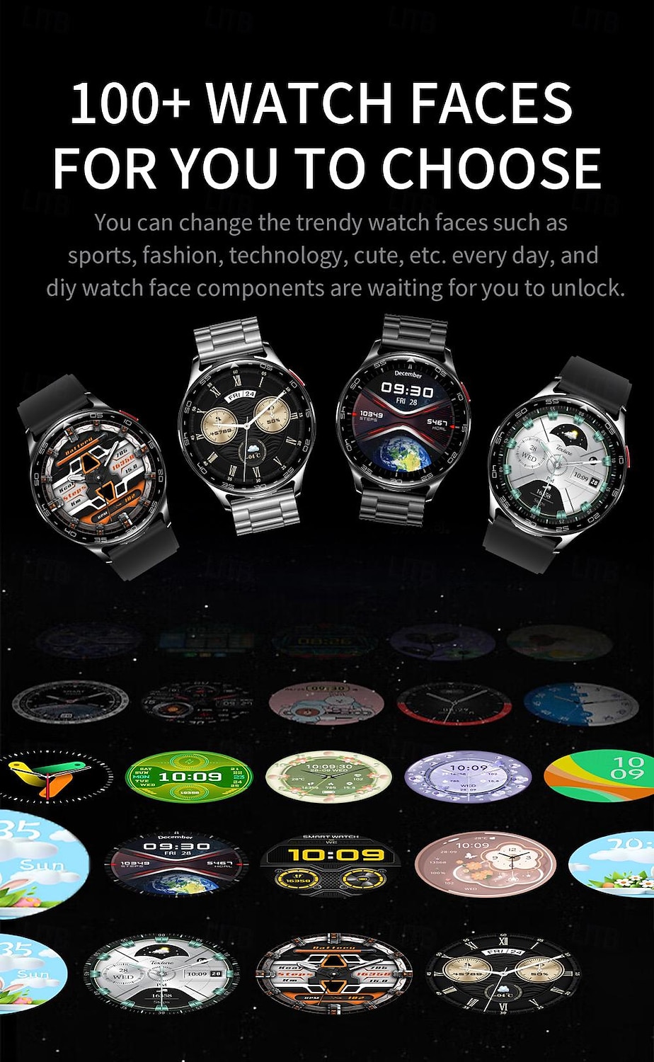 696 T97 Smart Watch 1.39 inch Smart Band Fitness Bracelet Bluetooth Pedometer Call Reminder Sleep Tracker Compatible with Android iOS Men Hands-Free Calls Message Reminder Watches with Earbuds IP 67 2025 - $83.99 –P14