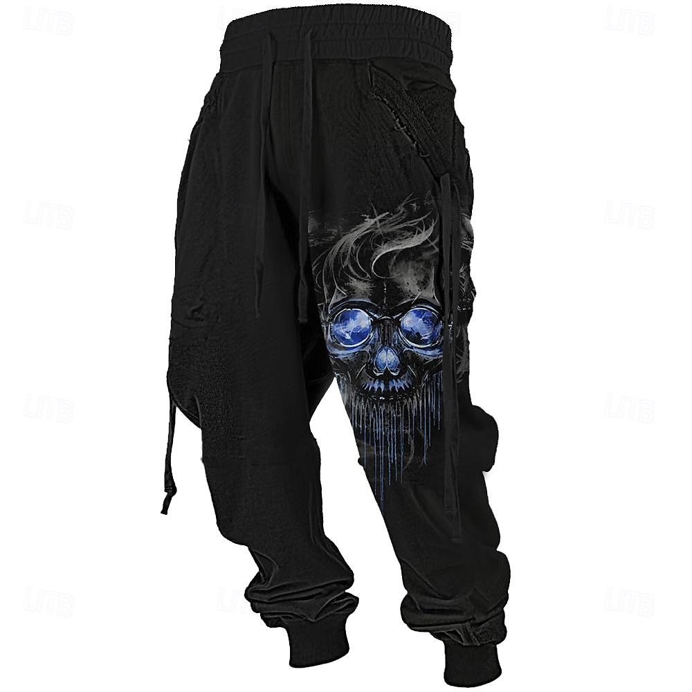 Per uomo Pop art Teschi Pantaloni della tuta Jogging Vita normale Informale Esterno Stampa 3D Autunno inverno Nero del 2025 a $25.99 –P1