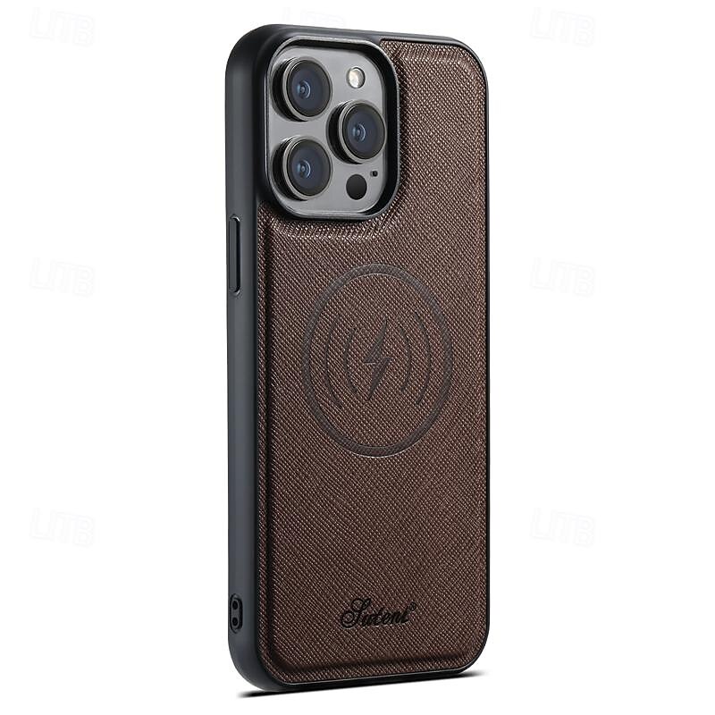 2025年 電話 ケース 用途 iPhone 16 iPhone 15 プロマックスプラス iPhone 14 13 12 Pro Max Plus バックカバー スタンド付き 磁石バックル ワイヤレス充電をサポート レトロ風 TPU PUレザー  コレクション – $24.99 –P8