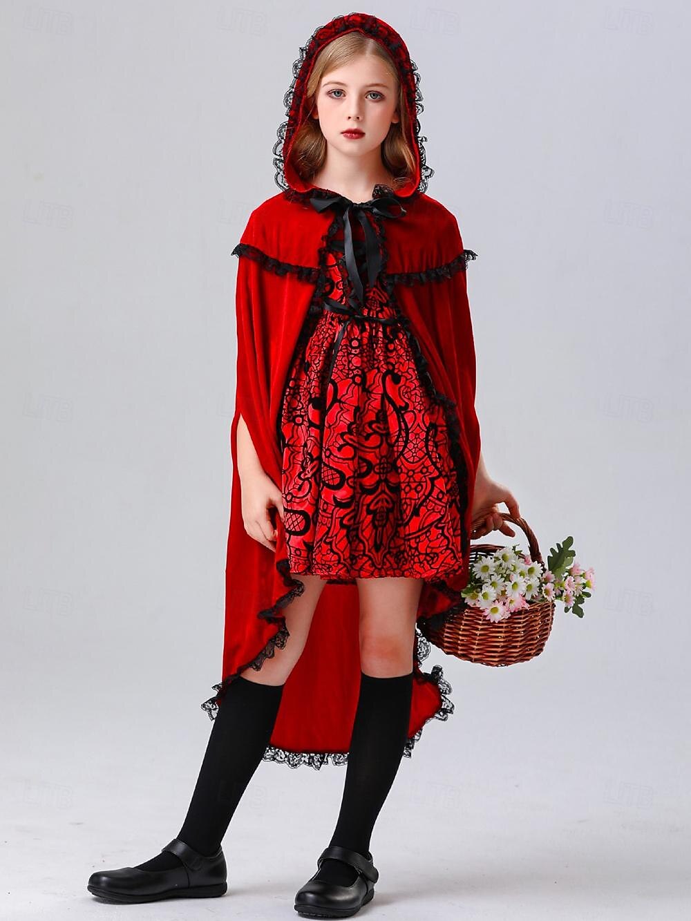 Filmové a TV kostýmy Červená Karkulka Šaty Cosplay kostým Dětské Dívčí Filmové a TV kostýmy Cosplay Lolita Párty Festival Vánoce Plesová maškaráda Mardi Gras Jednoduchý karnevalový kostým 2025 - $45.99 –P4