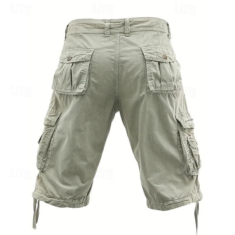 Homens Shorts táticos Capri Cargo Shorts Bermuda Cargo Calção Shorts de Trilha Botões Bolso multi Tecido Vestível Comprimento da panturrilha Ao ar livre Diário Acampar e Caminhar Moda Clássico Preto de 2025 por $31.99 –P7