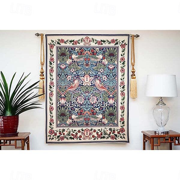 jacquard vevd billedvev gobelin aubusson veggheng jordbærtyv begian veggteppe vevstol bomullsvev stue soverom dekorasjon (uten pinne og dusker) 2025 - $121.99 –P9