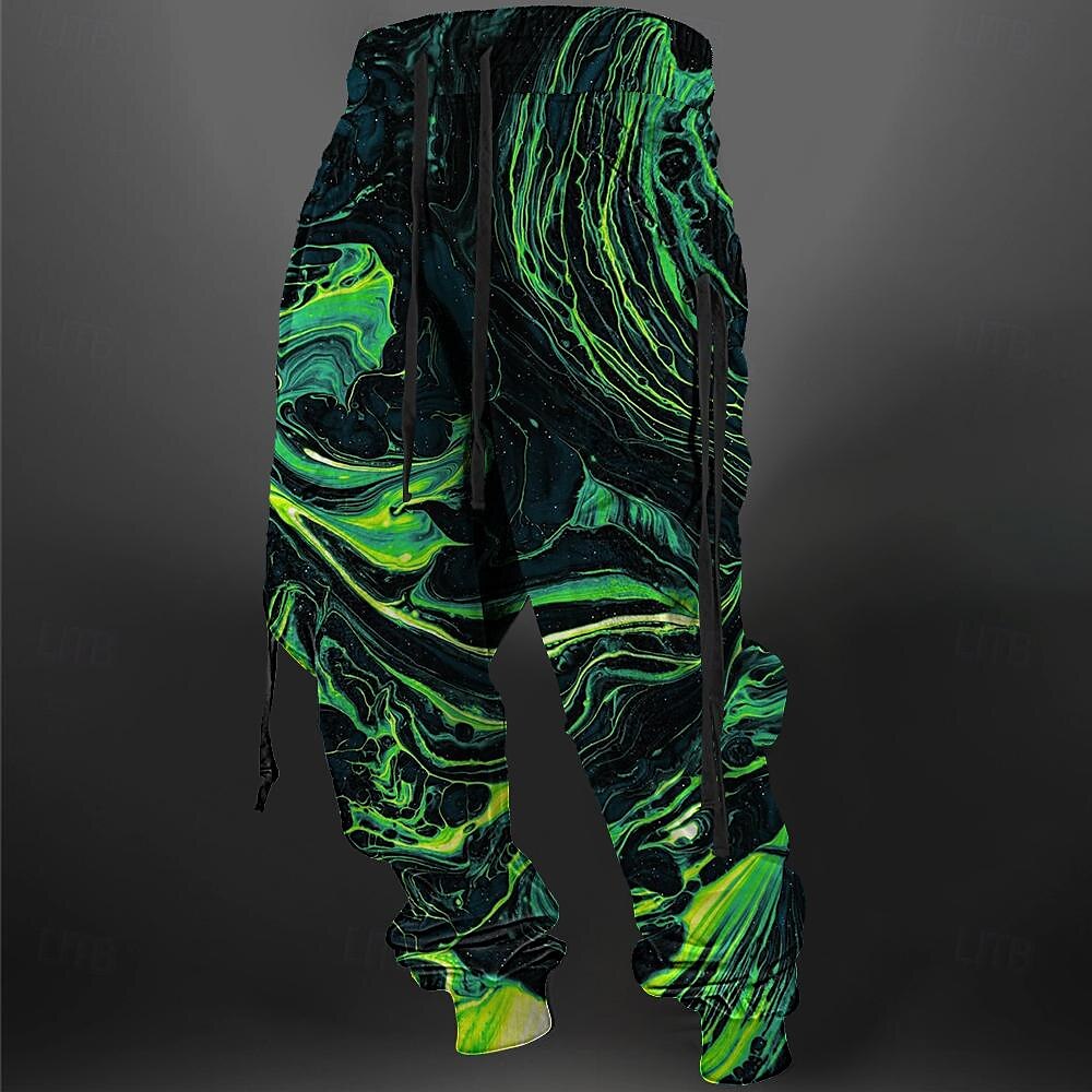 Per uomo Pop art Pantaloni della tuta Jogging Vita normale Informale Esterno Stampa 3D Autunno inverno Nero del 2025 a $25.99 –P1