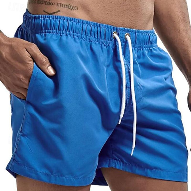 Men's Swim Trunks Swim Shorts Board Shorts Mesh Pocket Drawstring Elastic Waistband Shorts Outdoor Sports & Outdoor Athletic Breathable Quick Dry Soft Beach Workout Tailored Fit Sportswear Activewear 2025 - $12.99 –P8