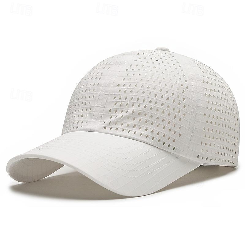Herr Basebollkeps Solhatt Trucker Hat Svart Vit Polyester Mode Ledigt Gata Dagligen Slät Justerbara Solskyddskräm Andningsfunktion 2025 - $11.99 –P1