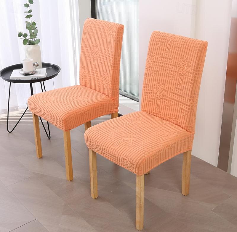 Funda para silla de comedor para cocina, funda para silla de tela polar, fundas elásticas para asiento 2025 - $21.99 –P4