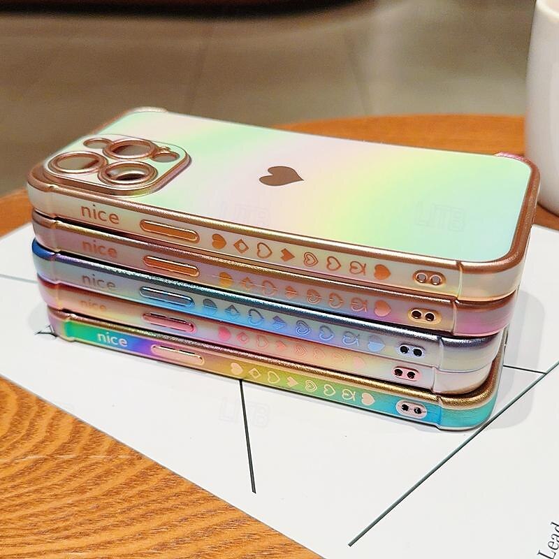 телефон Кейс для Назначение айфон 16 Айфон 15 Про Макс Плюс iPhone 14 13 12 11 Pro Max Plus Кейс на заднюю панель Блеск Блеск Блестящий Защита от удара ТПУ Покрытие 2025 - $15.99 –P18