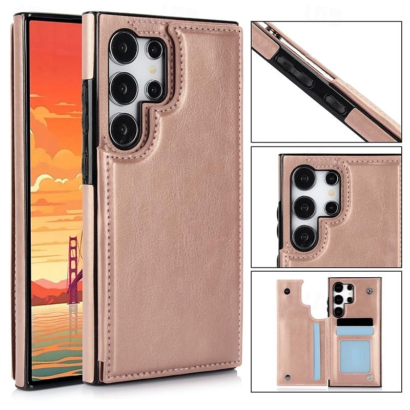 Phone Case For Samsung Galaxy S25 Ultra S24 Ultra Plus S23 S22 S21 S20 Ultra Plus FE A55 A35 A25 A15 5G A54 A34 A14 A73 A53 A33 A23 A13 A72 A52 A32 A22 A12 Back Cover with Stand Holder Magnetic Card 2025 - $16.99 –P3