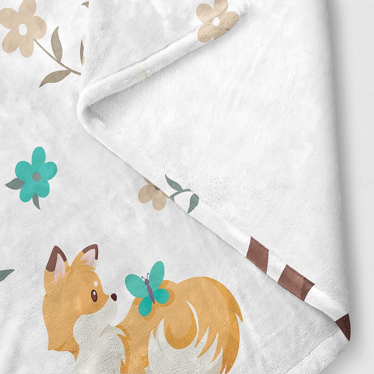Autumn Animal Flannel Blanket - Soft and Cozy Fabric - Warm and Comfortable Design - Perfect for Fall Home Decor and Snuggling - Ideal for Sofa or Bed 2025 - $27.99 –P4