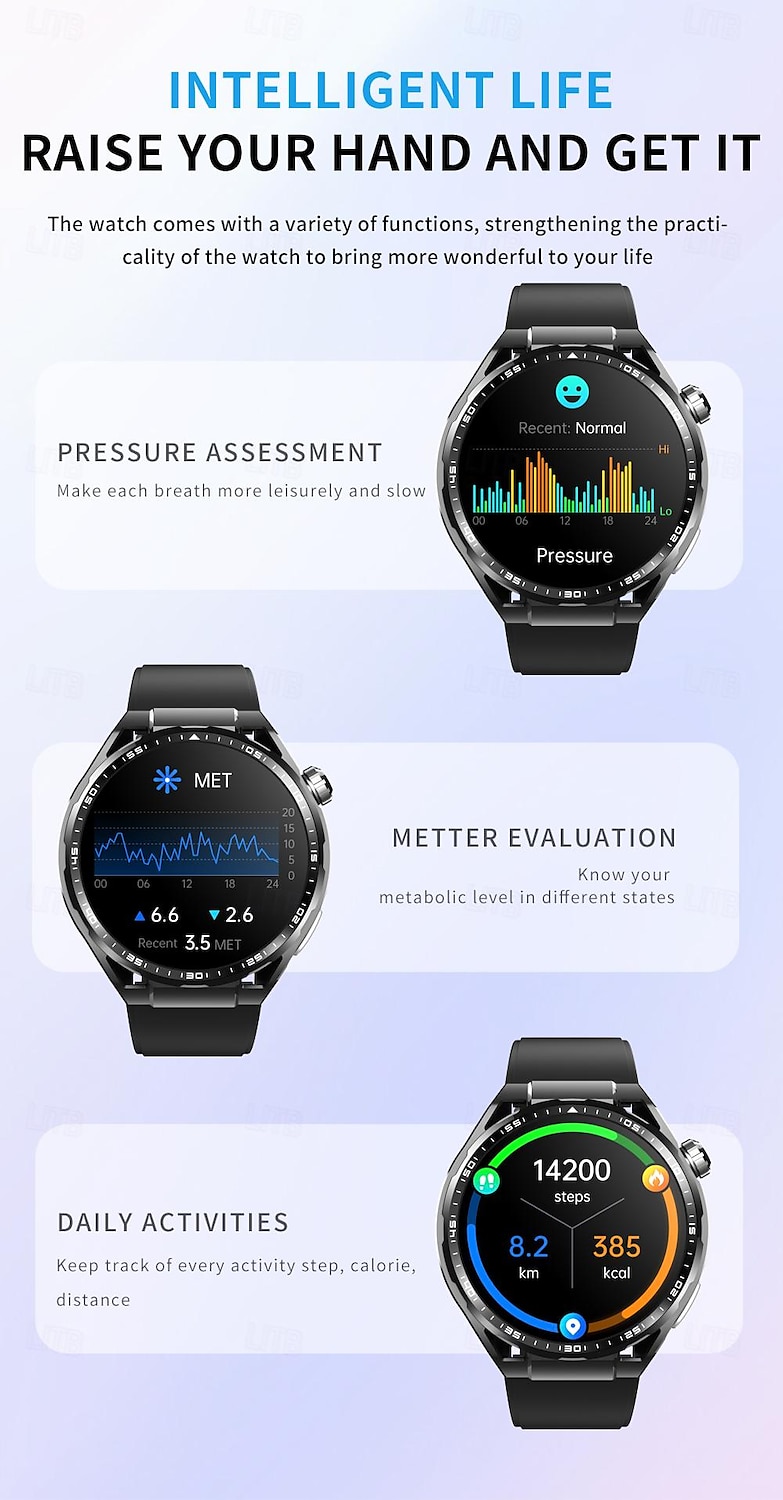 F200 ECG Smart Watch 1.55inch Large Screen Bluetooth Call Health Monitoring SOS Sports Fitness Tracker Men Women Smartwatch 2025 - $59.99 –P19