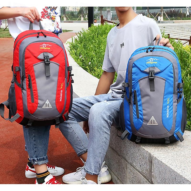 zaino in poliestere impermeabile di grande capacità per escursioni, viaggi e scuola: resistente e versatile per studenti e appassionati di attività all'aria aperta, per il ritorno a scuola del 2025 a $24.99 -P1