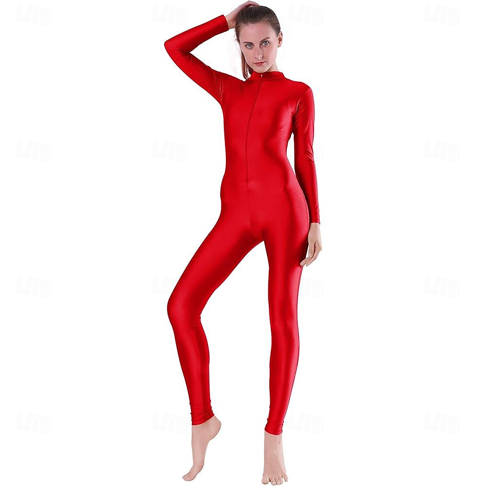 Zentai öltöny Szerepjáték Jelmezek Bőrruházat Nindzsa Farsangi jelmez Overall Királyok napja Női Akrobatatrikó Szexi jelmez Tömör szín Spandex Lycra Ruha mert Mindszentek napja Farsang Álarcos 2025 - $35.99 –P6
