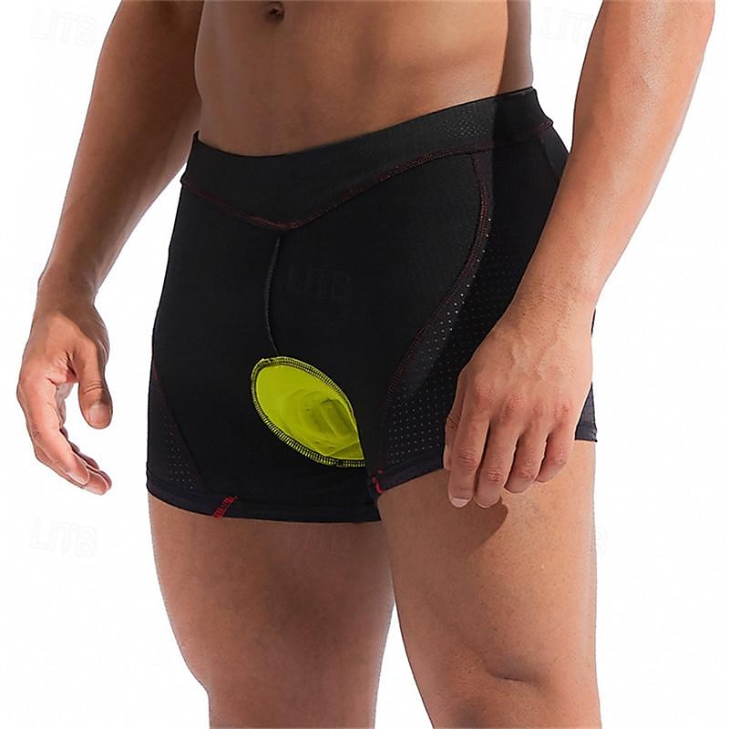 WOSAWE Voor heren Fietsbroek Gevoerde wielrenshorts Fietsen Short / Broekje Gewatteerde shorts Strak Sport Ademend Sneldrogend Hoge Elasticiteit Comfortabel Zwart Geel Kleding Wielrenkleding 2025 - $20.99 –P10