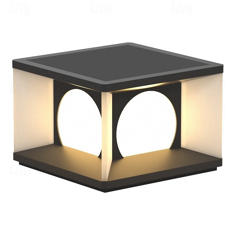 Lampada da parete per esterni a LED bianco caldo 30 cm Lampada da pilastro esterna impermeabile a 1 luce Lampada da pilastro moderna per cancello di recinzione da giardino, cortile, prato, percorso, del 2025 a $265.59 –P6