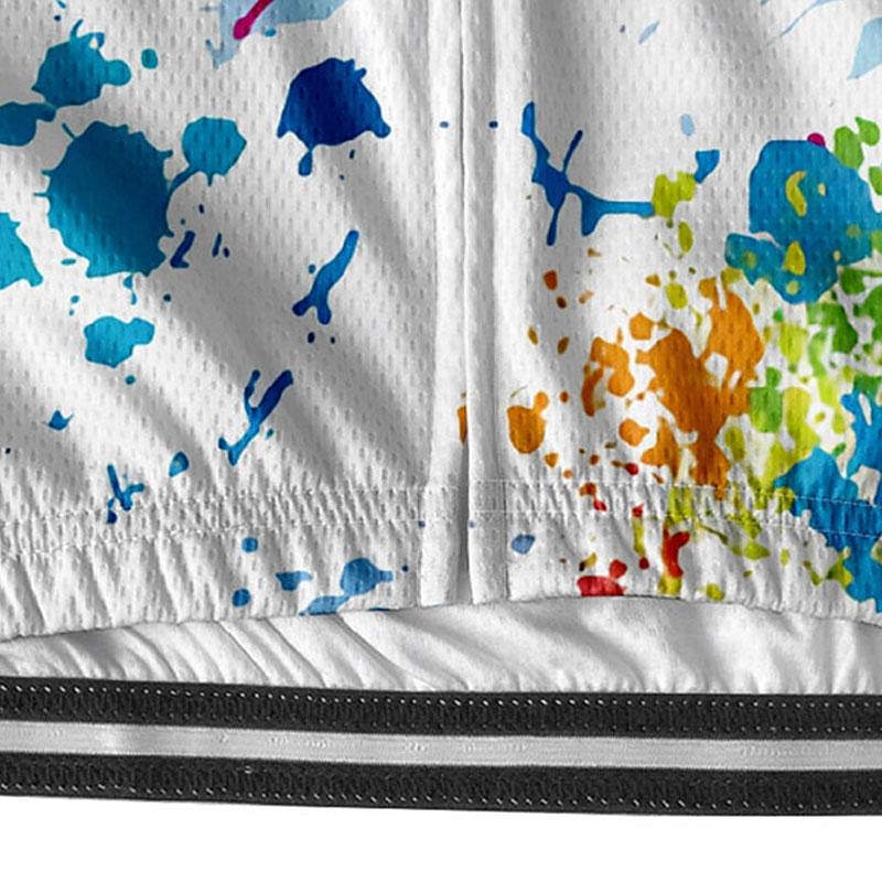 Herren Radtrikot Graffiti Kurzarm Fahhrad T-Shirt Trikot mit 3 Gesäßtaschen Mountainbike MTB Schnelltrocknend Anatomisches Design Feuchtigkeitsableitend Atmungsaktiv Sport Weiß Gelb Blau Bekleidung 2026 - $30.99 –P8