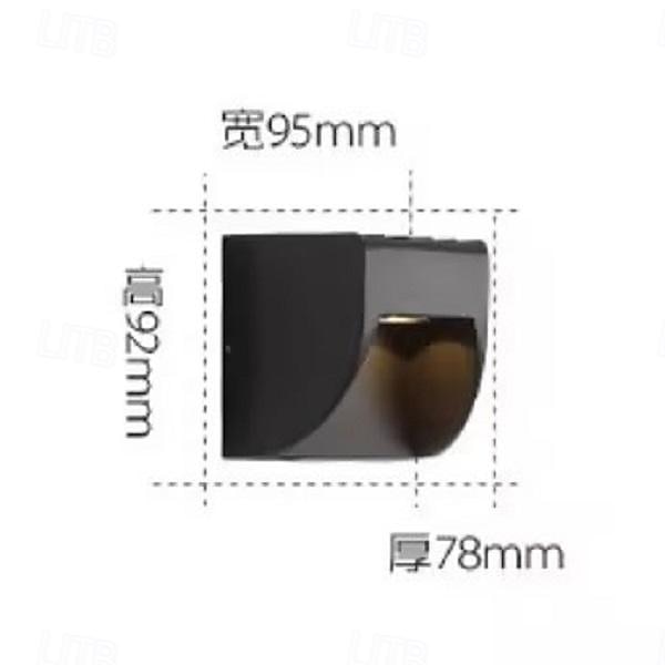LED Outdoor Wall Light Warm White 1/2-Light Contemporary Minimalist Cube IP65 Waterproof Aluminum 3W Garden Home Villa Street Decorative Pillar Lamps 3000K 2026 - $112.99 –P5