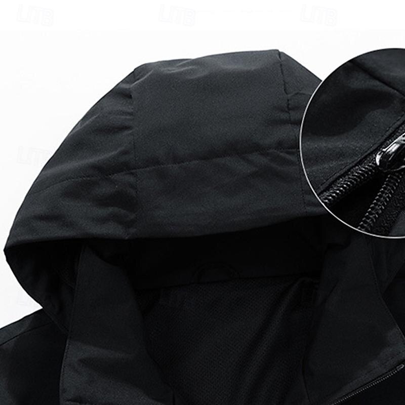 Hombre Chaqueta Softshell Chaqueta para senderismo Al aire libre Resistente al Viento Resistente al Agua Sudadera Chaqueta cortavientos Camping / Senderismo / Espeleología Viaje Negro Verde Ejército 2025 - $39.99 –P9
