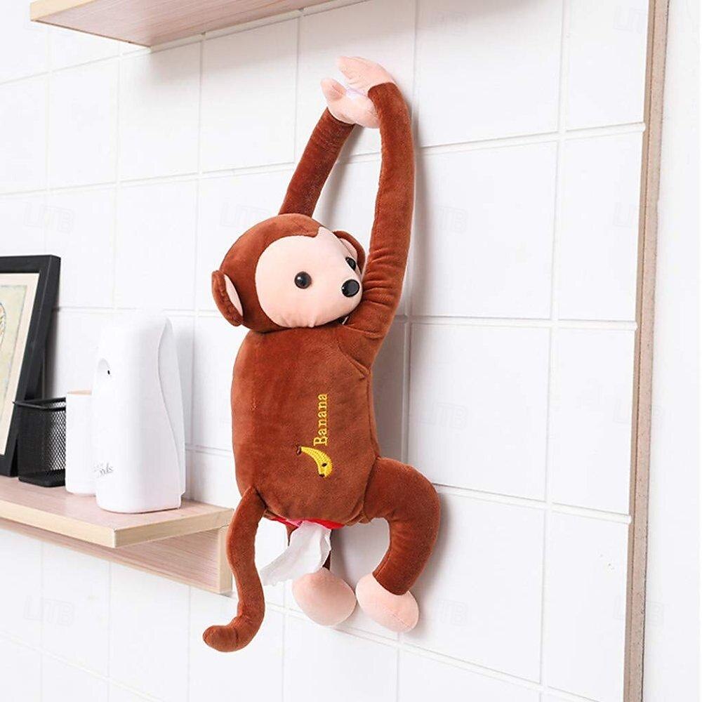Monkey Butt Tissue Holder Car Tissue Box Anime Cartoon Paper Napkin Tissue Box Animal Tissue Napkin Paper Box Paper Towels Storage Holder for Car 2025 - $15.99 –P3