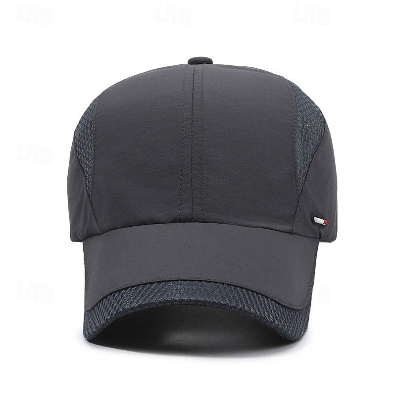 Herr Basebollkeps Solhatt Trucker Hat Svart Marinblå Chinlon Lappverk Mode Ledigt Gata Dagligen Färgblock Justerbara Solskyddskräm Andningsfunktion 2025 - $5.49 –P5