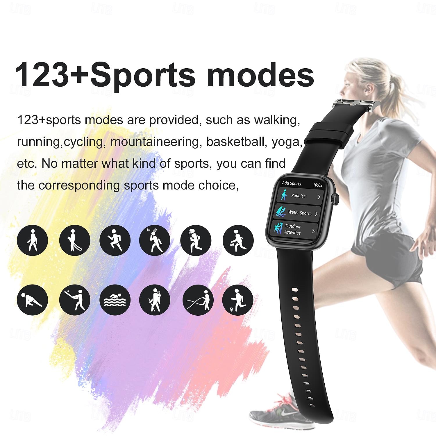 G104 Smart Watch 1.83 inch Smartwatch Fitness Running Watch Bluetooth Pedometer Call Reminder Activity Tracker Compatible with Android iOS Women Men Long Standby Hands-Free Calls Waterproof IP 67 2025 - $31.99 –P8