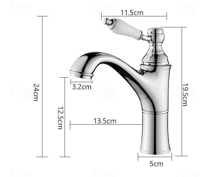 Torneira pia do banheiro - Cascata Galvanizar Conjunto Central Monocomando e Uma AberturaBath Taps de 2025 por $121.99 –P1