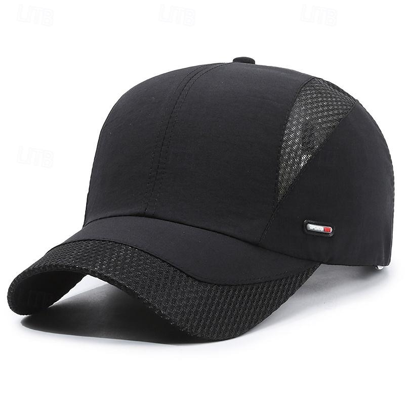 Herr Basebollkeps Solhatt Trucker Hat Svart Marinblå Chinlon Lappverk Mode Ledigt Gata Dagligen Färgblock Justerbara Solskyddskräm Andningsfunktion 2025 - $5.49 –P6