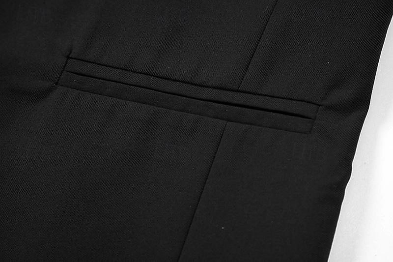 Hombre Chaleco Ropa Cotidiana Vacaciones Noche Vintage Moda Primavera & Otoño Botón Poliéster Cómodo Plano Botonadura Simple Escote en Pico Ajuste regular Negro Burdeos Azul Marino Oscuro Chaleco 2025 - $32.99 –P4