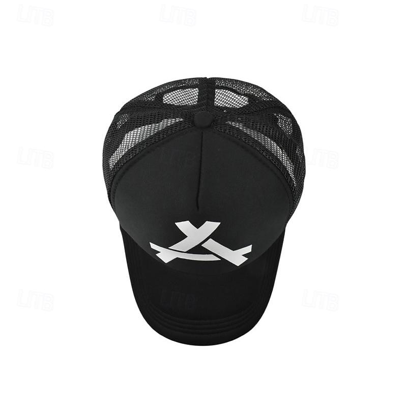 Herre Snapback lue Baseballcaps Solhatt Trucker Hat Nettinghette Svart Hvit Bomull Netting Mesh tilbake Mote Fritid Gate Daglig Grafisk Justerbare Solkrem Pustende 2025 - $5.49 –P12