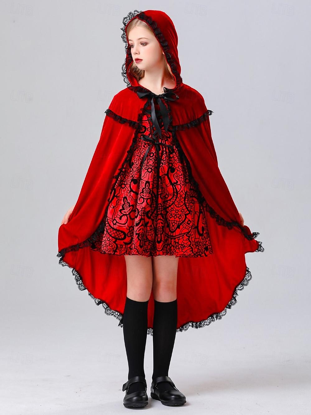 Filmové a TV kostýmy Červená Karkulka Šaty Cosplay kostým Dětské Dívčí Filmové a TV kostýmy Cosplay Lolita Párty Festival Vánoce Plesová maškaráda Mardi Gras Jednoduchý karnevalový kostým 2025 - $45.99 –P5