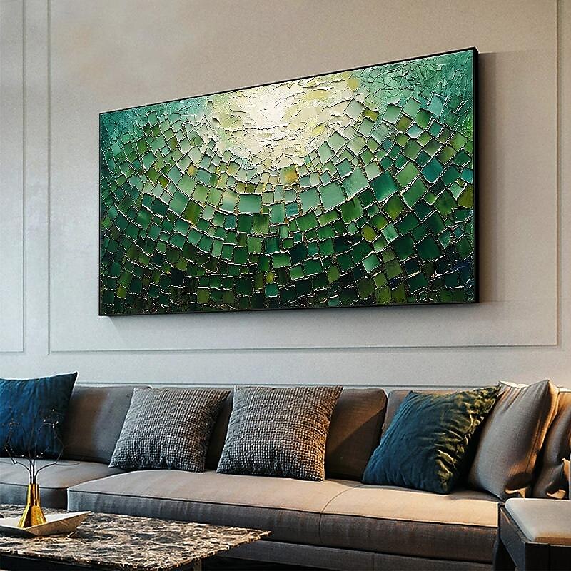 handgemachtes 3D-Ölgemälde auf Leinwand, groß, handgemalt, abstrakt, strukturiert, mit Palettenmesser, Boho-Ölgemälde, Wandkunst, individuell, zeitgenössisches minimalistisches Kunstwerk für 2025 - $75.99 –P10