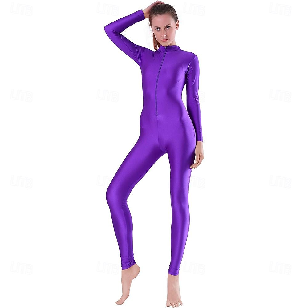 Zentai öltöny Szerepjáték Jelmezek Bőrruházat Nindzsa Farsangi jelmez Overall Királyok napja Női Akrobatatrikó Szexi jelmez Tömör szín Spandex Lycra Ruha mert Mindszentek napja Farsang Álarcos 2025 - $35.99 –P4