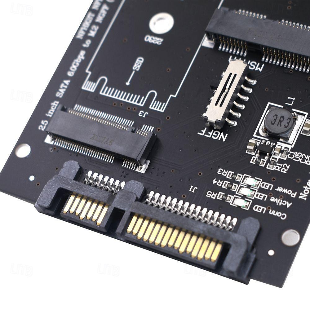 m.2 msata إلى sata 2.5 بوصة لوحة محول محول بطاقة محول لوحة 2025 - $20.99 –P8