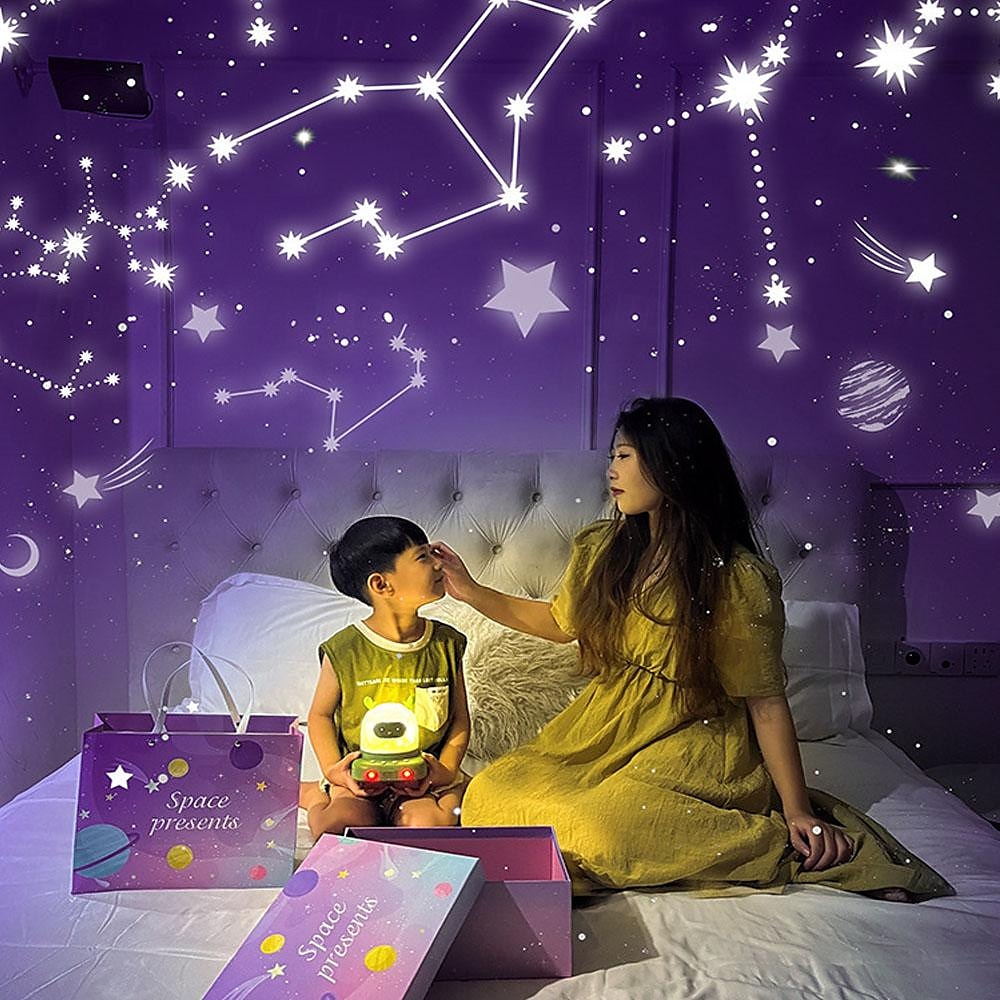 Proyector de luz nocturna 3 en 1 con luz nocturna deslizante para coche de ciervo con rotación de 360 grados para regalo 3 de niños en 1 2025 - $52.99 –P4