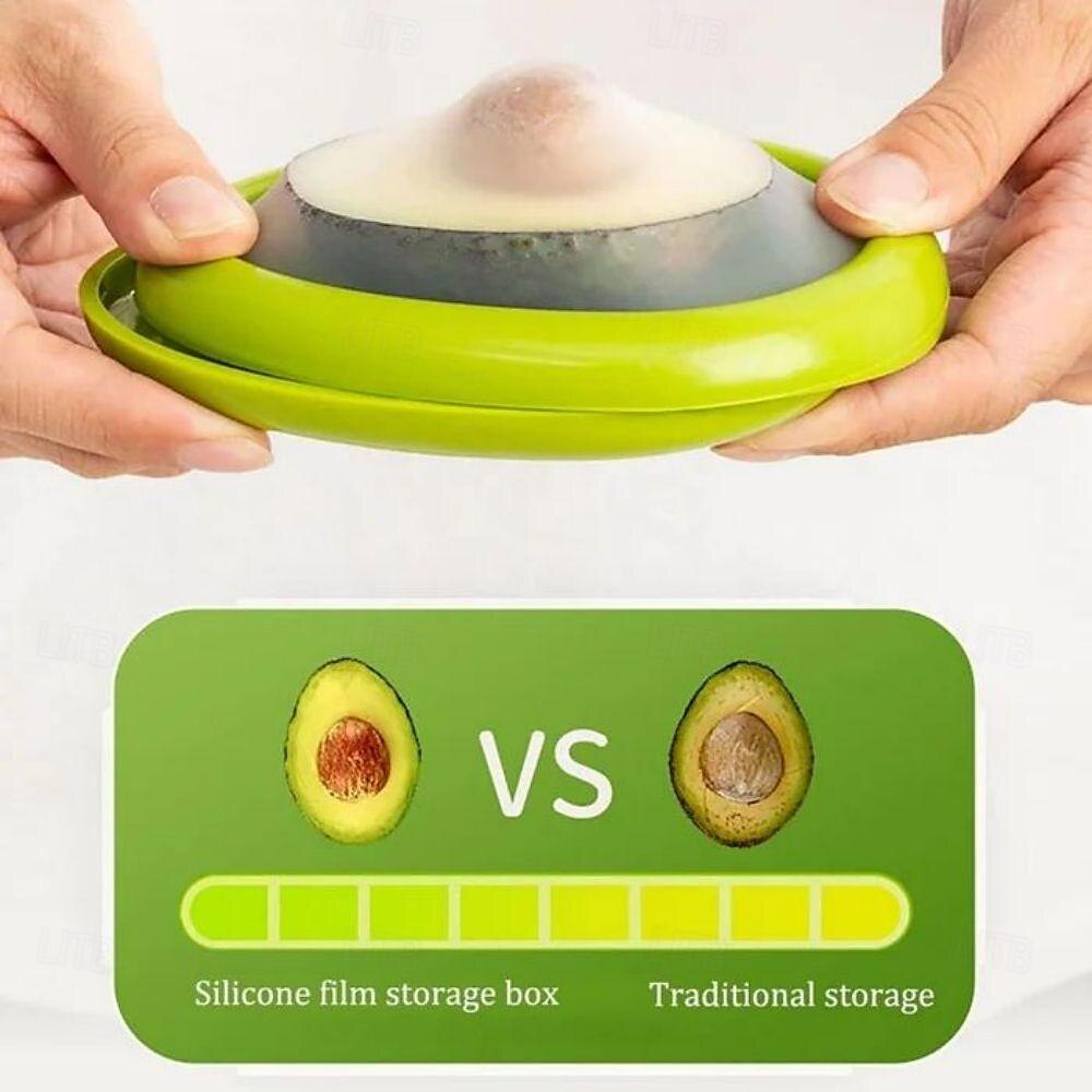 scatola per frutta in silicone, scatola per frutta e verdura antiossidante, contenitori per frutta e verdura in silicone per frigorifero per mantenerli freschi del 2025 a $10.99 –P5