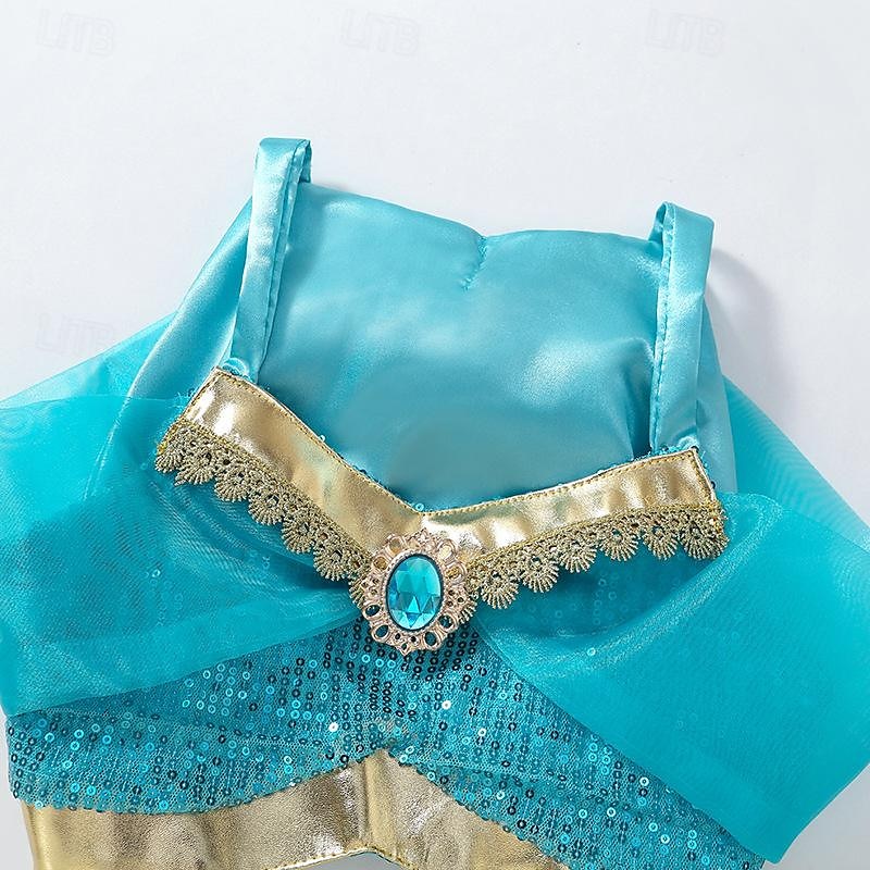 Aladdin Pohádka Princeznovské Jasmín Úbory Téma Party Kostým cosplay Filmové kostýmy for Dívčí Děti Karneval Večírek 2025 - $30.99 –P16