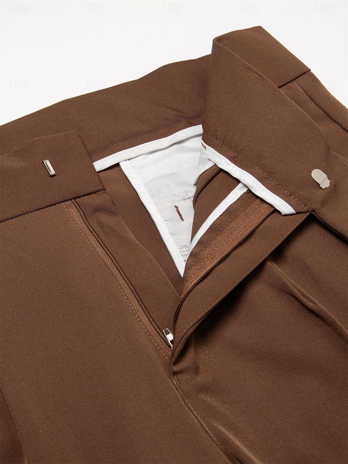 Men's Dress Pants Trousers Slacks Pleated Pants Suit Pants High Rise Plain Comfort Breathable Wedding Outdoor Daily Elegant Vintage Black White 2026 - $29.99 –P6