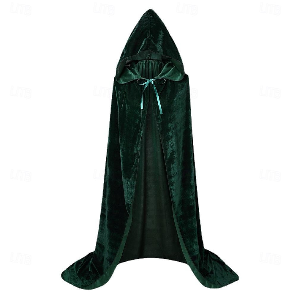 Rétro Vintage Punk & Gothique Médiéval Cape à Capuche Châles Ren Faire Sorcière Ranger Elfe Couleur Unie Homme Femmes Viking Nuit de Walpurgis Halloween Carnaval Mascarade Fête / Soirée Adulte Cape de 2025 ? $16.49 –P2