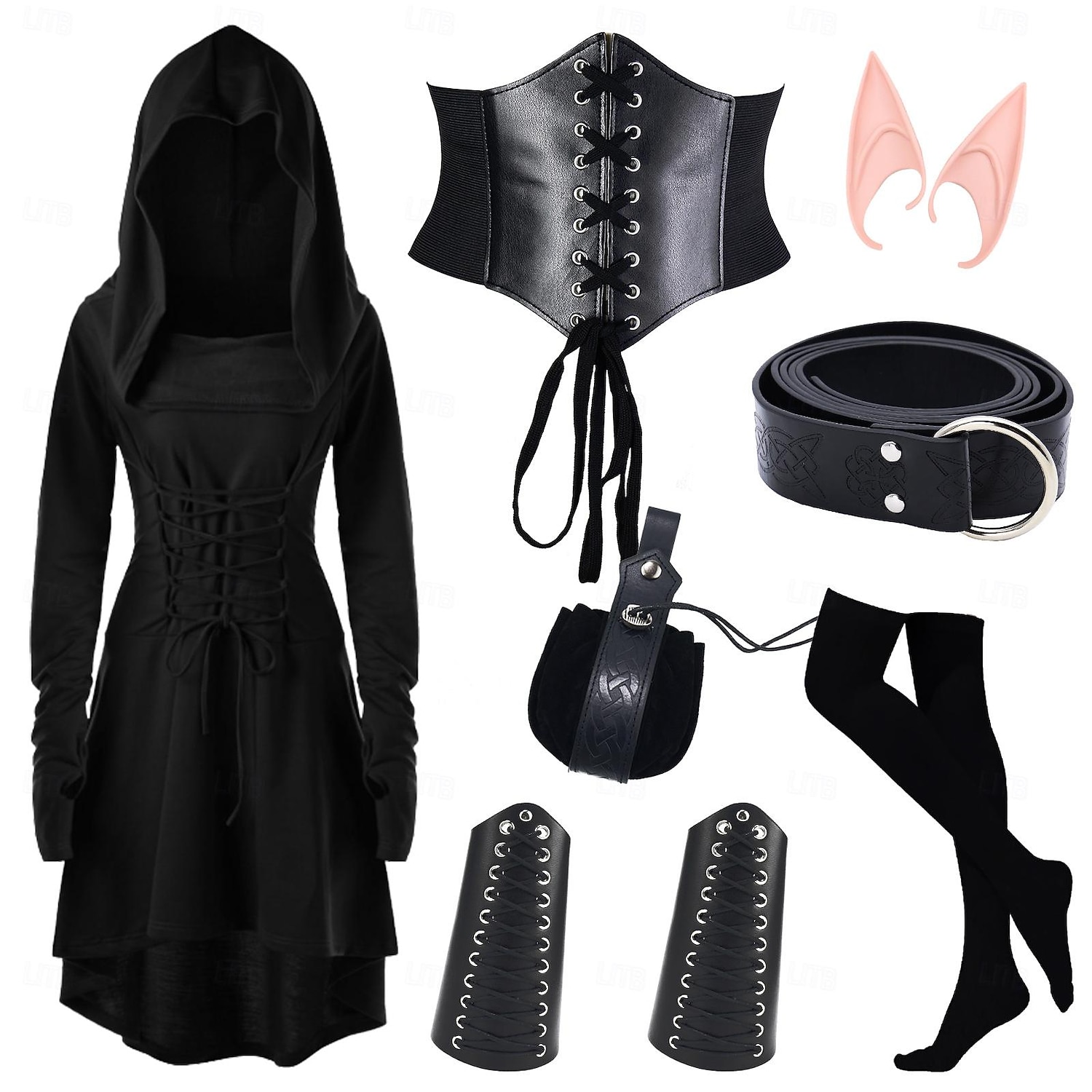 Ρετρό / Βίντατζ Μεσαίωνα Αναγέννησης Φορέματα Στολές Ηρώων Σετ αξεσουάρ Βίκινγκ Ξένος Ranger Φανταχτερή Φόρεμα Γυναικεία Βίκινγκ Φαντασία Μασκάρεμα Επίδοση LARP Ρεν Φερ Ενηλίκων 2026 - $48.99 –P1