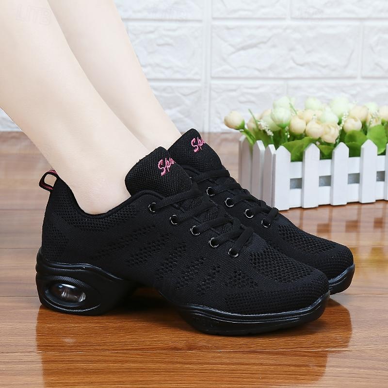 tênis de dança de malha respirável feminino – perfeito para dança fitness, dança moderna, dança jazz e mais sapatos femininos de 2025 por $54.99 –P1