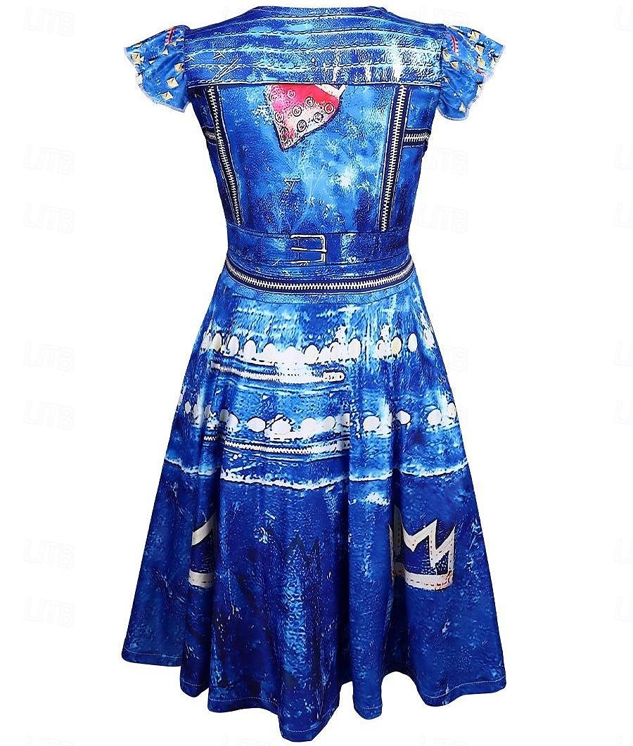 Potomci Evie Šaty Cosplay kostým Filmové kostýmy for Dívčí Děti Plesová maškaráda Ležérní 2025 - $31.99 –P3