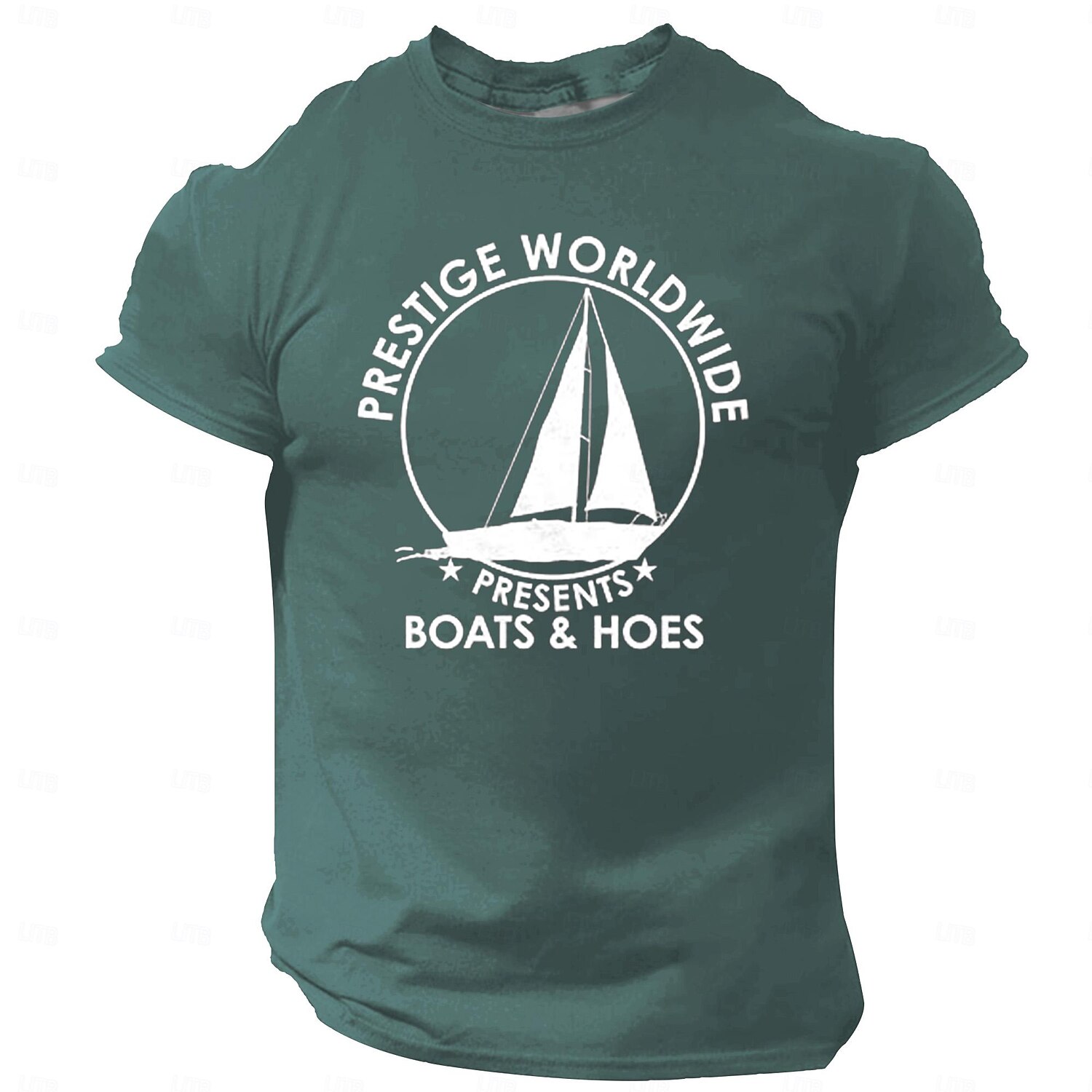Herre Skip Morsom T skjorte Kortermet T skjorte 3D-utskrift Crew-hals Skjorte Årgang Kul Fest Ferie Svart Hvit Rød Sommer Vår Klær S M L XL XXL XXXL 2025 - $15.99 –P1